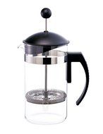 GROSCHE Findon 34 oz/1000 ml French Press: Extra Ultra-fine Micro-mesh Filter, Schott Germany Glass Beaker. INCLUDES... N8