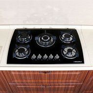 WindMax(R) 30" Tempered Glass 3.3KW/h (11259 Btu/h) Built-in Kitchen 5 Burner Oven Gas Cooktops