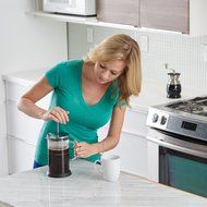 French Press 9 cup Coffee Press Maker (36 Oz) with Thick Professional Grade All Glass Body and Handle, Zinc Lid... N7