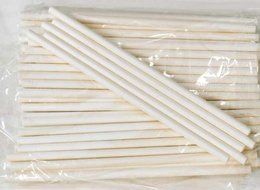 Cybrtrayd 6St25 25-Piece Lollipop Sticks, 6-Inch Long by 5/32-Inch Thick