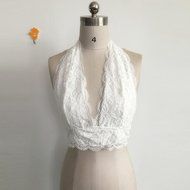 PHOTNO Women Lace Floral Bralette Bralet Bra Bustier Crop Top Cami Unpadded Tank N18