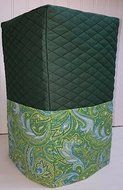 Green Blue Paisley Coffee Maker Cover (Navy Blue)