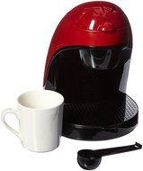 Brentwood TS-112R Single Cup Coffee Maker, 8.75 x 6.75 x 9.5-Inch, Red