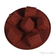 Charmed 3d Mini Houses Bundt Cake Soap Christmas Gift Gingerbread Houses Silicone Mold N4
