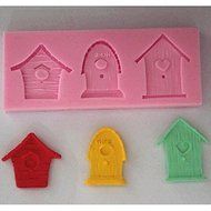 Y&amp;XL&amp;H House Door Fondant Cake Chocolate Silicone Mold Cake Decoration Tools,L11.7cmW4.6cmH1cm N2