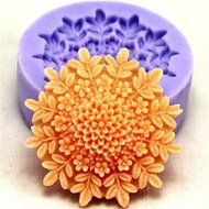 Y&amp;XL&amp;H Bakeware Silicone Flower Baking Molds for Fondant Candy Chocolate Cake (Random Colors) N9