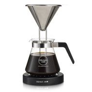 Osaka Pour-Over Coffee Dripper with Wood Stand - Full Brewing Set for a Homemade Pourover. &quot;Lake Mashu&quot; (Natrual) N17