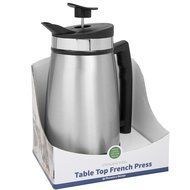 French Press Tabletop Coffee and Tea Maker Stainless Steel - 48 oz - Brushed Steel N14