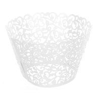 Kakaxi(TM) Filigree Vine Cupcake Wrappers Wraps Wedding and Birthday Decor (4 colors and pack of 120) N3