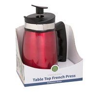 French Press Tabletop Coffee and Tea Maker Stainless Steel - 48 oz - Brushed Steel N20