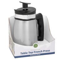 French Press Tabletop Coffee and Tea Maker Stainless Steel - 48 oz - Brushed Steel N21