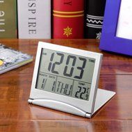 Royfee&reg; Mini Desk Digital LCD Thermometer Calendar Alarm Clock N7