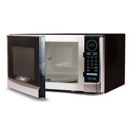 Westinghouse WCM22120SSM 1200 Watt Counter Top Microwave Oven, 2.2 Cubic Feet, Stainless Steel Front, Black Cabinet N7
