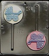 Baby Carriage Lollipop Chocolate Candy Mold Baby Shower 698