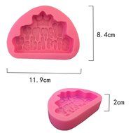Beauty Clubs Happy Birthday Alphabet Silicone Mold for Cake Pop Mold Chocolate Mold Fondant Tool (2#) N4