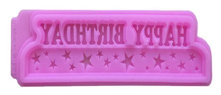 Beauty Clubs Happy Birthday Alphabet Silicone Mold for Cake Pop Mold Chocolate Mold Fondant Tool (2#) N5