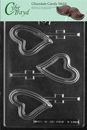Cybrtrayd V145 New Heart Lolly Valentine Chocolate Candy Mold