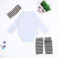 Clothes Set ,BeautyVan 3Pcs Newborn Baby Set Clothes Print Romper Bodysuit Leg Warmer Outfits Gift (9M, Gold) N2