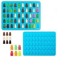 Sher 50 Cavity Silicone Bear Shape Baking Ice Cube Tray Candy Chocolate Molds Making Gummy