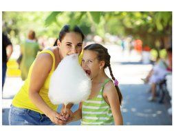 The Candery Cotton Candy Floss Sugar Kit &ndash;Raspberry Blue, Vanilla Pink and Strawberry Flavors (11 oz. Jars), 50... N3
