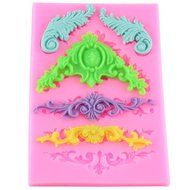 Mujiang Cake Decorative Design Pattern Silicone Fondant Molds for Baking Supplies and Decorations N3