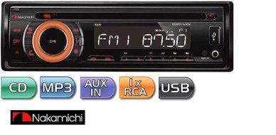 NA98 - Nakamichi In-Dash 1-DIN CD/MP3/WMA/USB Stereo Receiver N2