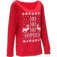 Xmas Pullover Shirt,Morecome Womens Christmas Printing Off Shoulder Sweatshirt (XL, Green) N38