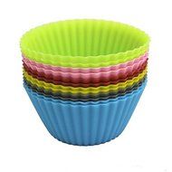 Y&amp;XL&amp;H Silicone Muffin Cup Round Cake Mould Cupcake Wrappers 12PCS N2