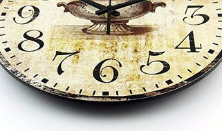 Modern Design Kitchen Wall Decoration Watch With Waterproof Clock Face Vintage Dining Hall N4