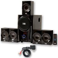 Acoustic Audio AA5160 Home Theater 5.1 Speaker System with FM Tuner and Bluetooth Multimedia N2