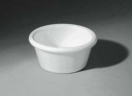 Gessner Products IW-0365-WH 3 oz. Smooth-Sided Ramekin- Case of 12