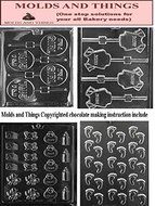 It's A Girl Lolly Chocolate Candy Mold, Baby Feet Decos Chocolate Candy Mold Baby onesie chcolate candy mold With...