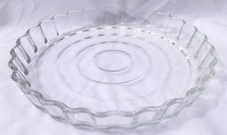 Lancaster Glass Clear Glass 10" Decorative Quiche Dish