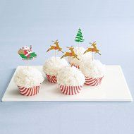 Martha Stewart Celebrations Holiday Cupcake Liners and Picks (Santa, Tree, and Reindeer)