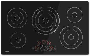 LG LCE3610SB 36" Black Electric Smoothtop Cooktop