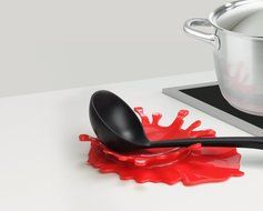 Spoon Rest Holder- Red Splash N3