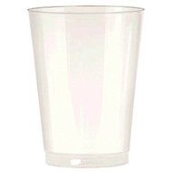 Amscan Big Party Pack Plastic Cups, 10 oz., Pearl
