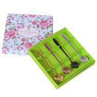 CHICHIC 8 Pcs Stainless Steel Tableware Creative Flower Coffee Spoon, Stirring Spoon, Sugar Spoon, Stir Bar Spoon... N9