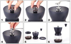 Premium Ceramic Burr Manual Coffee Grinder Coffee Mill for Espresso Bean N3
