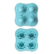TANGCHU Silicone Octopus Shape Freeze-1pc Ice Cube Tray Overall 4.92*4.92inch Blue