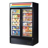 True GDM-43F-LD Freezer Merchandiser - 47 Inch - 2 Section with 2 Glass Doors