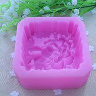 Y&amp;XL&amp;H Bee Flowers Handmade Soap Mold Fondant Cake Chocolate Silicone Mold, Decoration Tools Bakeware N6