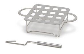 Chili Pepper Rack - Stainless Steel Jalapeno Chile Pepper Roaster with Seeder and Recipes