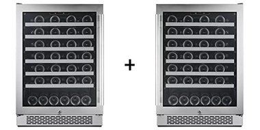 Avallon 54 Bottle + 54 Bottle Built-In Side-by-Side Wine Cooler N2