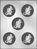 CK Products 2-1/2-Inch Circle-Fireman Chocolate Mold