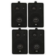 Acoustic Audio 251B Indoor Outdoor 3 Way Speakers 800 Watt Black 2 Pair Pack New 251B-2Pr