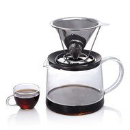 Solefun Pour Over Coffee Filter Cone Coffee Dripper Paperless, Permanent Stainless Steel Ultra Fine Micro Mesh... N4