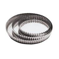 World Cuisine 109649 Tin Plate Fluted Tart Mold-Dia. 8 5/8 In -- 3 per case