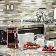 French Press &amp; Tea Infuser 32 | 34 Ounce | 1 Liter Avignon-Copper Cafe Crush Club 12 Pack Bulk Purchase N5