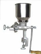 Tall Cast Iron Mill grinder hand crank manual grains oats corn wheat coffee nuts